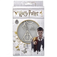 Harry Potter - Deathly Hallows Keyring and Pin Badge Set Photo