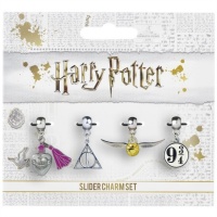 Harry Potter - Set 2 -Snitch/Deathly Hallows/Potion/Platform Charm Set Bracelet Photo