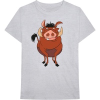 Lion King Pumbaa Menâ€™s Grey T-Shirt Photo