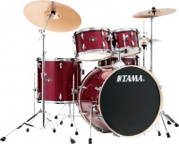 TAMA IE62H6W-CPM Imperialstar 6 pieces Acoustc Drum Kit with Hardware - Candy Apple Mist Photo