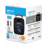 Astrum TM075 25 watt 8" Portable Trolley Loudspeaker - Black Photo