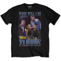 Bros - Famous Homage Men's T-Shirt - Black Photo