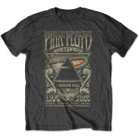 Pink Floyd - Carnegie Hall Poster Men's T-Shirt - Charcoal Photo