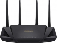 ASUS RT-AX58U AX3000 Dual Band Wi-Fi Wireless Router - Black Photo