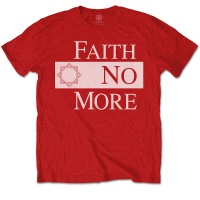 Faith No More - Classic New Logo Star Men's T-Shirt - Red Photo