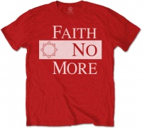 Faith No More - Classic New Logo Star Men's T-Shirt - Red Photo