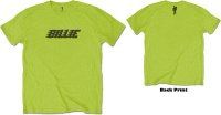 Billie Eilish - Racer Logo & Blohsh Men's T-Shirt - Lime Green Photo