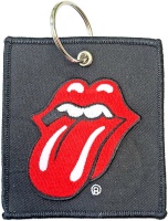 The Rolling Stones - Classic Tongue Square Patch Keychain - Black Photo