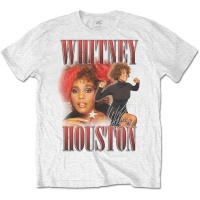 Whitney Houston - 90s Homage Men's T-Shirt - White Photo