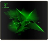 T Dagger T-Dagger Geometry Medium Gaming Mouse Pad - Black and Green Photo