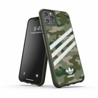 Adidas 3-Stripes Camo Snap Case for Apple iPhone 11 Pro Max - Green and White Photo