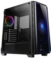 Antec NX1000 NX Series ARGB LED Mid Tower Gaming Chassis with Tempered Glass Side Panel - Black Photo