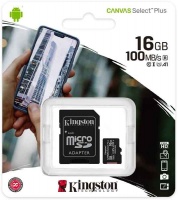 Kingston Technology - Canvas Select Plus microSD Card SDCS2/16GB GB Class 10 16GB Memory Card Photo