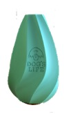 Dogs Life Dog's Life Natural Rubber Stuffable Dog Toy - Turquoise Photo