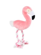 Dogs Life Dog's Life Flamingo Plush Toy With Rope Leg Photo