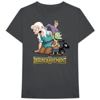 Disenchantment - Group Unisex T-Shirt - Charcoal Photo