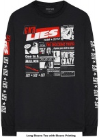 Guns N' Roses - Lies Cover Men's Long Sleeve T-Shirt - Black Photo