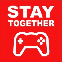 Stay Together Mens T-Shirt Red Photo