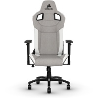 Corsair - T3 Rush Fabric Gaming Chair - Grey/White Photo