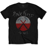 Pink Floyd - The Wall Hammers Logo Menâ€™s Black T-Shirt Photo