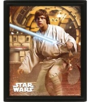 Star Wars - Vader Vs Skywalker Framed 3D Print Poster Photo