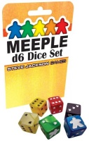 Steve Jackson Games - Meeple D6 Dice Set - Black Photo
