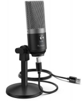 Fifine K670b Cardioid USB Condensor Microphone With Stand - Black Photo