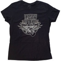 Johnny Cash - Eagle Ladies T-Shirt - Black Photo