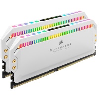 Corsair - DOMINATOR PLATINUM RGB 32GB DDR4 DRAM 3200MHz C16 Memory Module Kit - White Photo