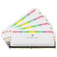 Corsair - DOMINATOR PLATINUM RGB 64GB DDR4 DRAM 3200MHz C16 Memory Module Kit White Photo