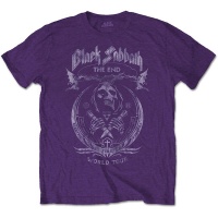 Black Sabbath - The End Mushroom Cloud Unisex T-Shirt - Purple Photo