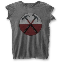 Pink Floyd - The Wall Hammers Bo Ladies T-Shirt - Charcoal Photo