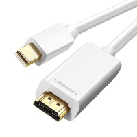 Ugreen - 1.5m Mini DisplayPort M to HDMI M Cable - White Photo