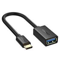 Ugreen USB-C M to USB 3.0 A F Cable OTG Adapter - Black Photo