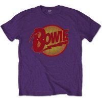 David Bowie - Vintage Diamond Dogs Logo Unisex T-Shirt â€“ Purple Photo