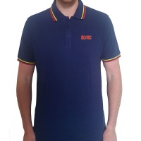 AC/DC - Classic Logo Unisex Polo T-Shirt - Navy Photo