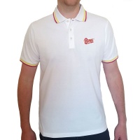 David Bowie - Flash Logo Unisex Polo T-Shirt - White Photo
