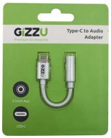 Gizzu Type-C to 3.5mm Aux Audio Adapter - White Photo