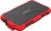 Orico - 2.5" USB 3.0 External HDD Red Silica Gel Enclosure - Red Photo