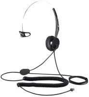 Calltel - T400 Mono-Ear Noise-Cancelling Headset RJ9 Reverse - Black Photo