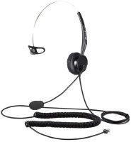 Calltel - T400 Mono-Ear Noise-Cancelling Headset RJ9 Standard - Black Photo