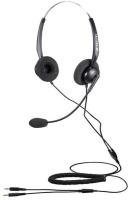 Calltel - T800 Stereo-Ear Noise-Cancelling Headset Dual 3.5mm - Black Photo