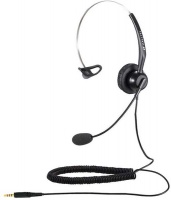 Calltel - T800 Mono-Ear Noise-Cancelling Headset Single 3.5mm - Black Photo
