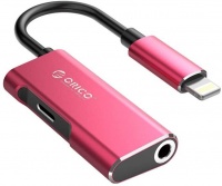 Orico - Lightning to Audio Adapter - Red Photo