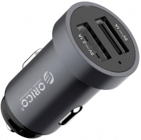 Orico - Dual Port Mini USB Car Charger â€“ Grey Photo