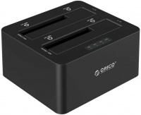 Orico - 2 Bay 2.5/3.5" USB 3.0 HDD/SSD Dock - Black Photo