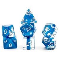 Gate Keeper Games - Set of 7 Polyhedral Dice - Neutron Power Teal Photo