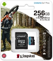 Kingston Technology - Canvas Go! Plus - UHS-I microSDXC Memory Card with SD Adapter Photo