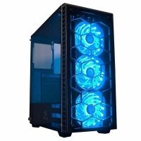 Redragon Diamond Storm Pro EATX Mid-Tower Tempered Glass ARGB Gaming Chassis - Black Photo