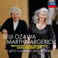 Decca Martha Argerich / Seiji Ozawa / Mito Chamber Orchestra - Beethoven: Piano Concerto 2 / Grieg: Holberg Suite Photo